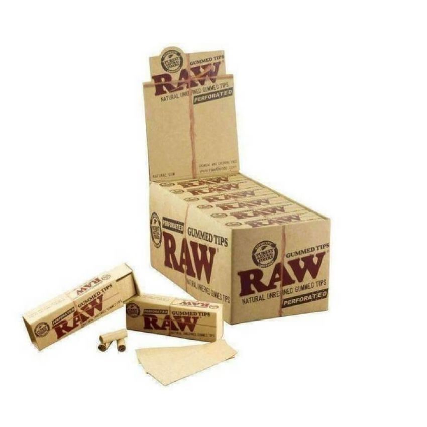 RAW GUMMED TIPS 24 CT