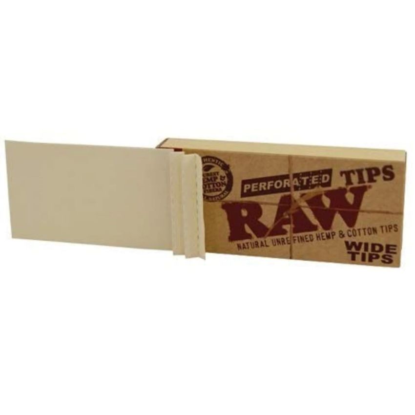 RAW CLASSIC PERFORATED WIDE TIPS -  50/BX