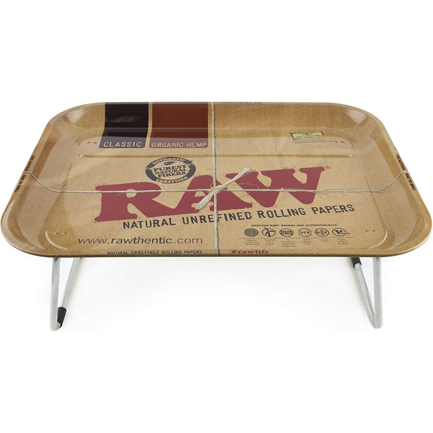 RAW DINNER LAP ROLLING TRAY W/ STAND