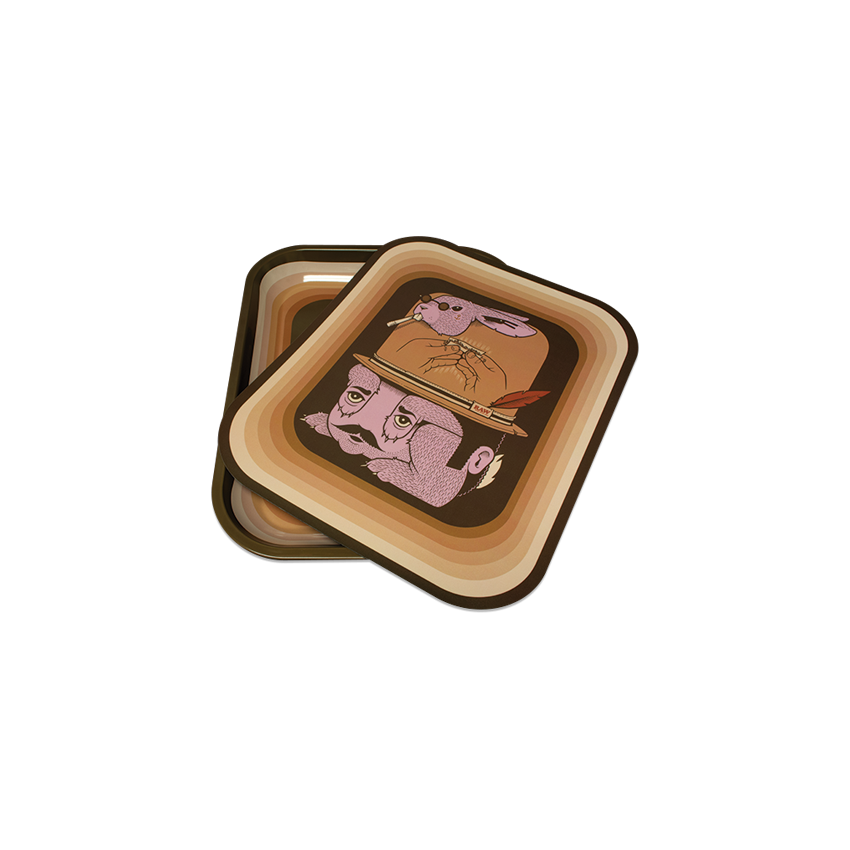 RAW TRAY FISH ARTIST DESIGN METAL LARGE