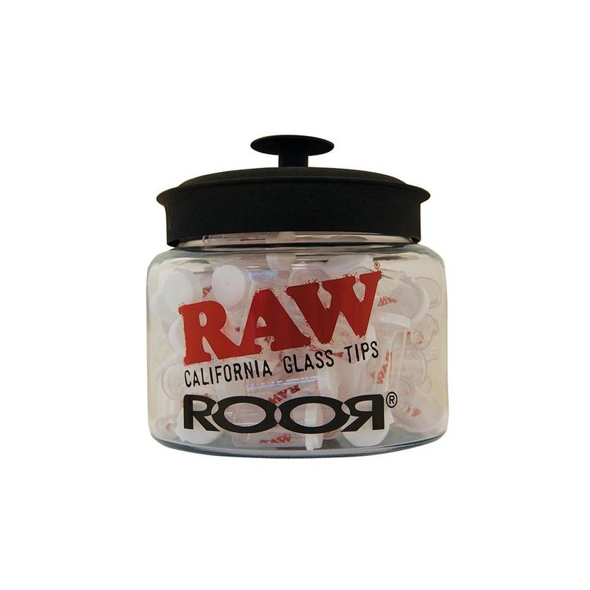RAW ROOR GLASS TIP SINGLETS 75 PC