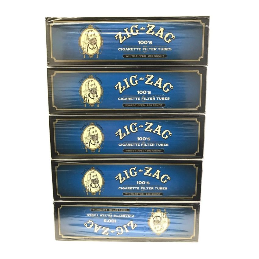 ZIG ZAG BLUE 100'S TUBE 5PK