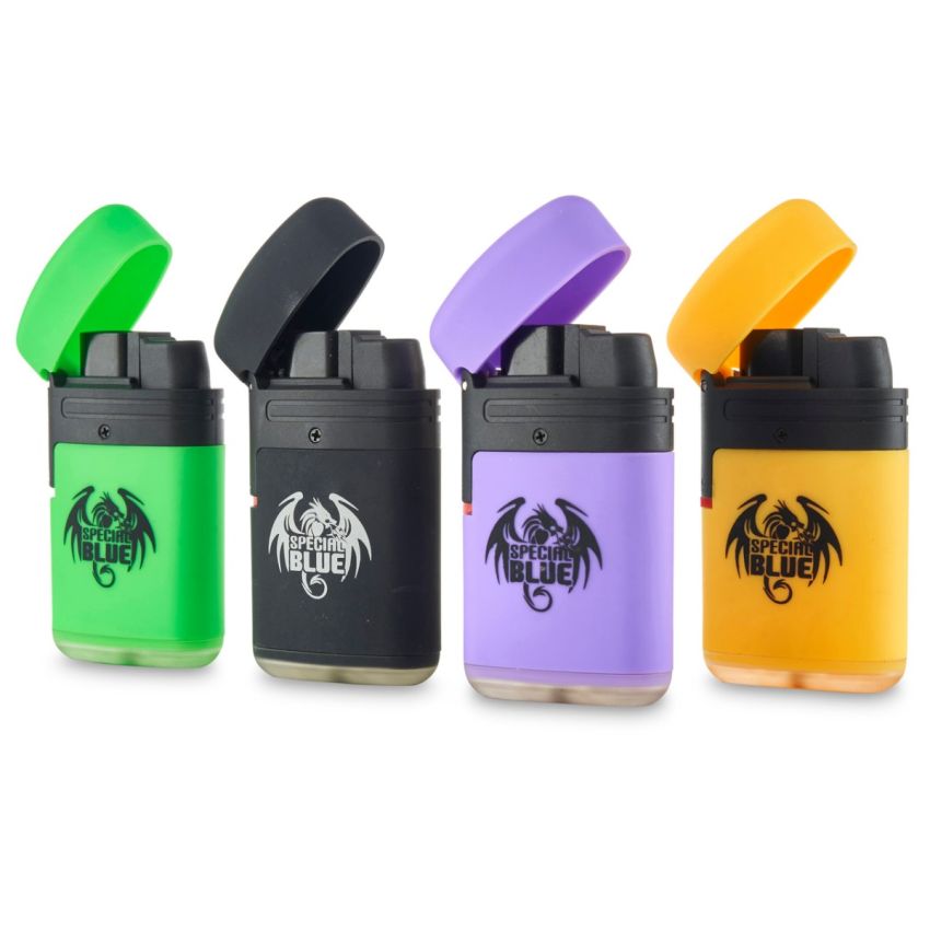 SPECIAL BLUE DOUBLE FLAME TORCH LIGHTER - 20 CT 