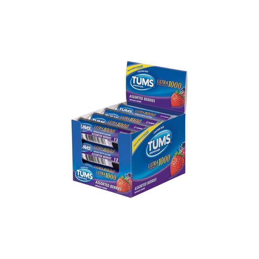 TUMS ULTRA BERRIES 1000 12/12 CT