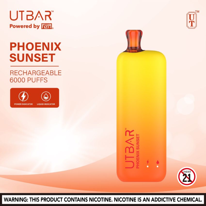 UTBAR DISPOSABLE VAPE 6000 PUFFS 5% 10 CT