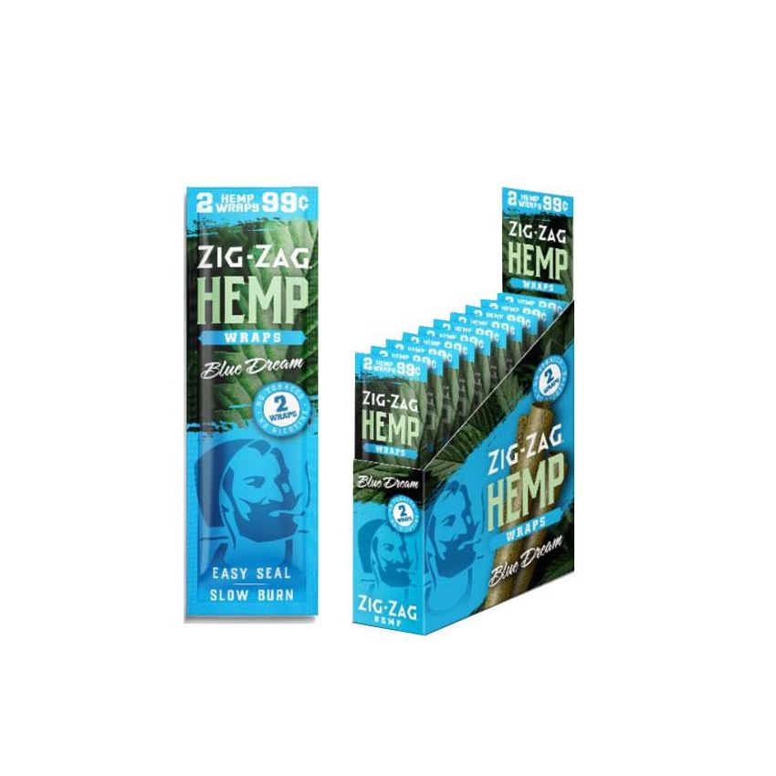 ZIG ZAG HEMP WRAP 2/.99 BLUE DREAM