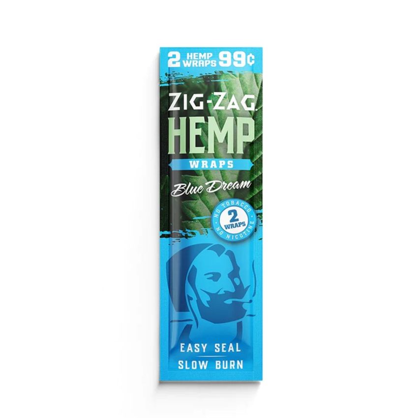 ZIG ZAG HEMP WRAP 2/.99 BLUE DREAM